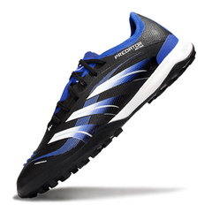 Botas de fútbol Adidas Predator 25 Elite Turf TF en negro, azul y blanco