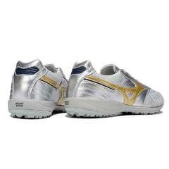 Mizuno Morelia Neo 4 Silver and Gold Turf TF Football Boot