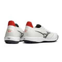 Botas de fútbol Mizuno Neo Sala Turf TF en blanco, negro y rojo