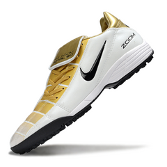 Nike Air Zoom Total 90 III White and Gold Turf TF Football Boot