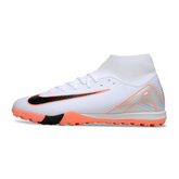 Scarpa da calcio Nike Zoom Mercurial Superfly 10 Academy bianca e arancione Turf TF