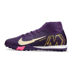 Botas de fútbol Nike Zoom Mercurial Superfly 10 Academy Mbappé Purple Pack Turf TF