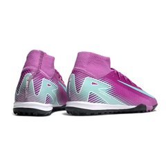 Scarpa da calcio Nike Zoom Mercurial Superfly 10 Elite viola e blu Turf TF