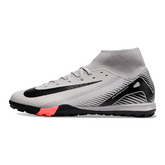 Scarpa da calcio Nike Zoom Mercurial Superfly 10 Elite Turf TF grigia e nera