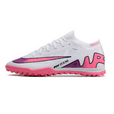 Chuteira Society Nike Zoom Mercurial Vapor 15 Elite TF Branca,Rosa e Azul - VENI Futebol