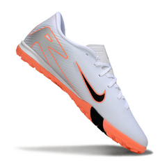 Botas de fútbol Nike Zoom Mercurial Vapor 16 Academy blancas y naranjas Turf TF