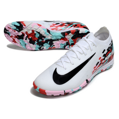 Botas de fútbol Nike Zoom Mercurial Vapor 16 Elite blancas y rojas Turf TF