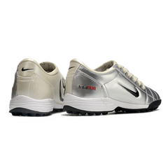 Botas de fútbol Nike Total 90 III Turf TF color plata y beige