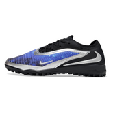 Scarpa da calcio Nike Phantom 6 Elite Turf TF nera, blu e argento