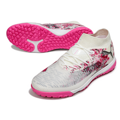 Scarpa da calcio Puma Future 8 Turf TF bianca e rosa