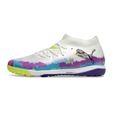 Scarpa da calcio Puma Future 8 Turf TF bianca, viola e verde