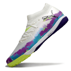 Scarpa da calcio Puma Future 8 Turf TF bianca, viola e verde