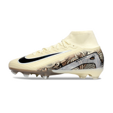 Botas de fútbol Nike Air Zoom Mercurial Superfly 10 Elite Beige Firm Ground FG para niños