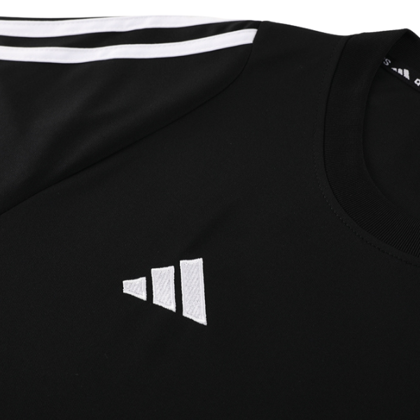 Conjunto Adidas Camiseta + Short Preto e Branco - VENI Futebol