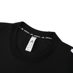 Conjunto Adidas Camiseta + Short Preto e Branco - VENI Futebol