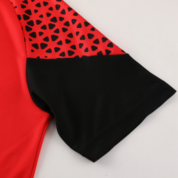 Conjunto Puma Camiseta + Short Vermelha e Preta - VENI Futebol