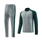Conjunto de Frio Nike Blusão + Calça Cinza e Verde - VENI Futebol