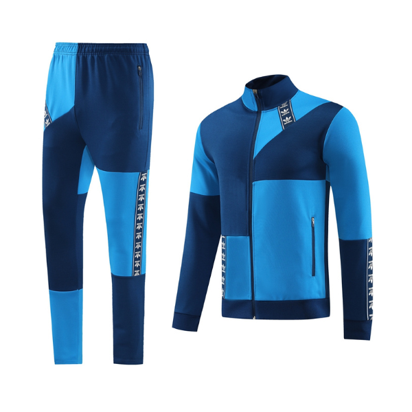 Conjunto de Frio Adidas Jaqueta + Calça Azul - VENI Futebol