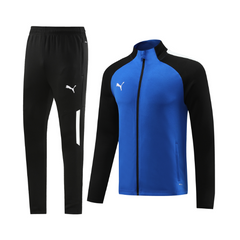 Conjunto de Frio Puma Jaqueta + Calça Azul e Preta - VENI Futebol
