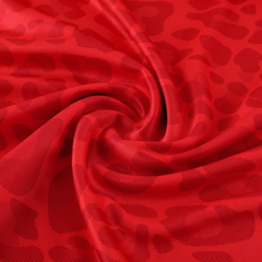 Conjunto Adidas Cold Set rojo, amarillo y negro con cremallera de un cuarto (top y pantalón)