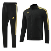 Giacca e pantaloni Adidas Cold Set neri e gialli