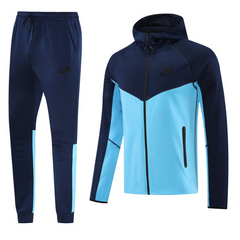 Giacca e pantaloni Nike Cold Set blu scuro e chiaro