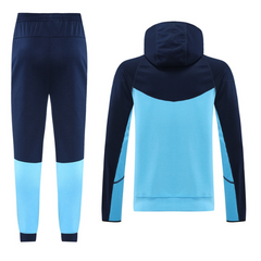 Giacca e pantaloni Nike Cold Set blu scuro e chiaro