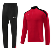 Conjunto de Frio Nike Blusão + Calça Vermelho e Preto - VENI Futebol