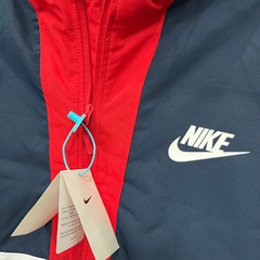 Giacca a vento Nike blu rossa bianca