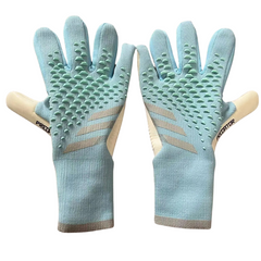 Luva de Goleiro Adidas Predator Accuracy Pro Azul Claro - VENI Futebol