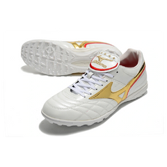 Mizuno Wave Cup White and Gold Turf TF Football Boot