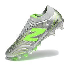New Balance Tekela Elite V5 Silver and Green Firm Ground FG Football Boot