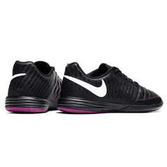 Nike Lunar Gato II Black and Pink Indoor IC Football Boot