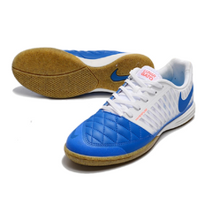 Nike Lunar Gato II IC White and Blue Indoor IC Football Boot