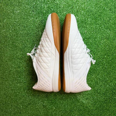 Nike Lunar Gato II White and Gray Indoor IC Football Boot Size 42 Eur