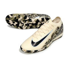 Botas de fútbol Nike Zoom Mercurial Vapor 16 Elite Beige y Negro Turf TF
