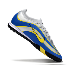 Scarpa da calcio Nike Zoom Mercurial Vapor 16 Elite Turf TF grigia, blu e gialla