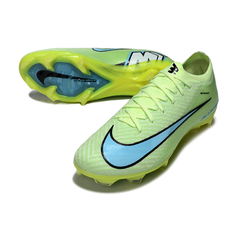 Botas de fútbol Nike Air Zoom Mercurial Vapor 16 Elite Verde y Azul Claro para Terreno Firme (FG)