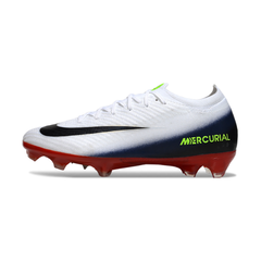 Scarpa da calcio Nike Air Zoom Mercurial Vapor 16 Elite bianca rossa e blu per terreni compatti FG