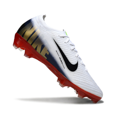 Scarpa da calcio Nike Air Zoom Mercurial Vapor 16 Elite bianca rossa e blu per terreni compatti FG
