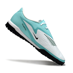 Scarpa da calcio Nike Phantom 6 Academy Turf TF bianca e azzurra