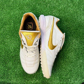 Nike Tiempo 7 R10 Elite White and Golden Turf TF Football Boot Size 43 Eur