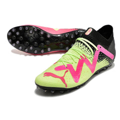 Puma Future Ultimate Green and Pink Multi Ground MG Football Boot