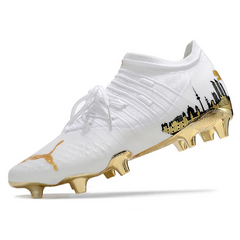 Puma Future Z1.3 White and Gold Firm Ground FG Football Boot