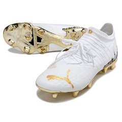 Puma Future Z1.3 White and Gold Firm Ground FG Football Boot
