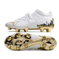 Puma Future Z1.3 White and Gold Firm Ground FG Football Boot