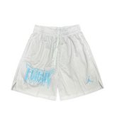 Jordan White and Light Blue Shorts