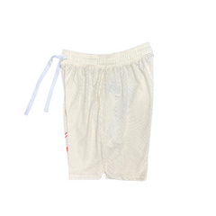 Pantalones cortos Nike color beige y rojo