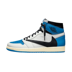Scarpe casual militari blu Nike Air Jordan 1 High Travis Scott