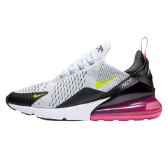 Nike Air Max 270 React Black Fuschia Volt Casual Shoes